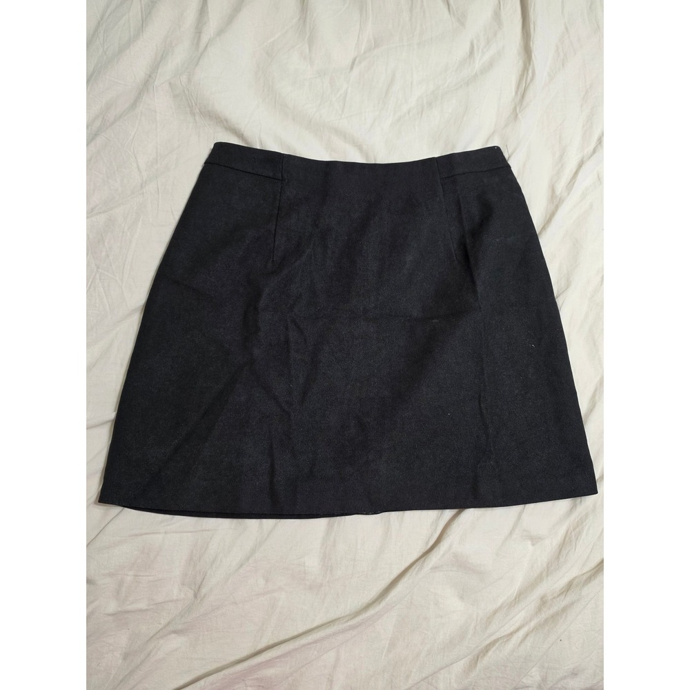 Fashion Collection Black A-Line Mini Skirt Size XL NWT Hidden Zipper Tailored